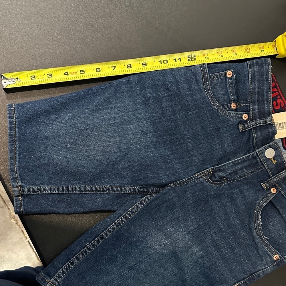 NWT. Levi's Kids Denim Shorts - Blue - Picture 5 of 6